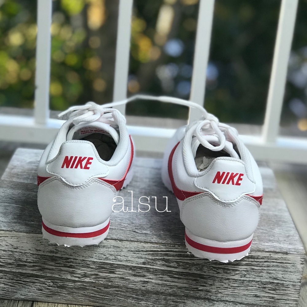 NWT Nike Cortez GS White Red WMNS - Picture 4 of 7